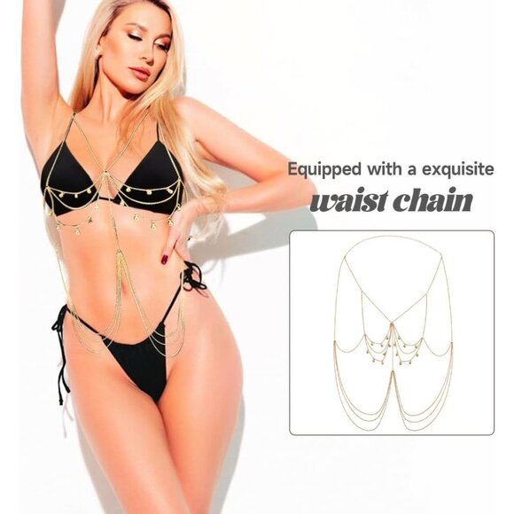 Women Sexy Bikini Sets Spaghetti Strap Bathing Suit Two Pieces Swimsuit - Picture 2 of 7